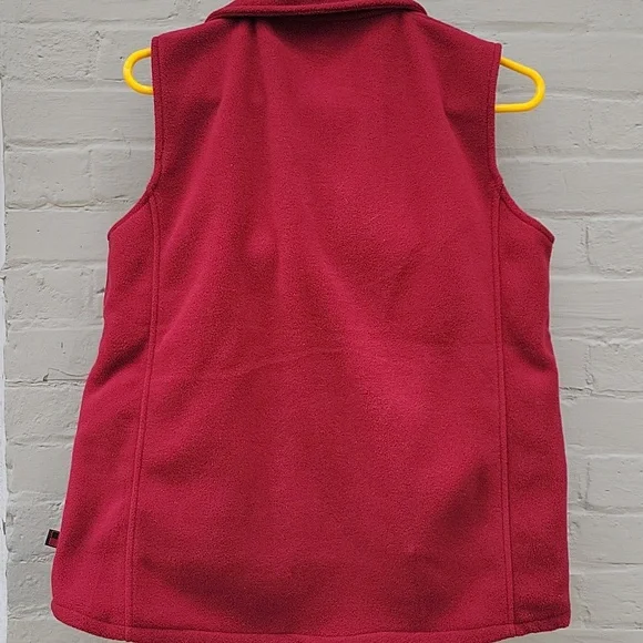 Woolrich Women's Lg Burgandy Fleece Vest - Picture 4 of 16